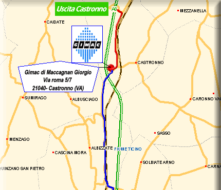 GIMAC - how to find us - castronno