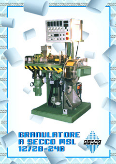 Gimac - macchine, impianti, attrezzature e teste per estrusione e microestrusione - granulatore a secco MSL 12/28-240